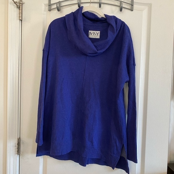 Marc New York Performance Blue Fleece Tunic Thermal/Sweatshirt Top Medium EUC - Picture 1 of 11